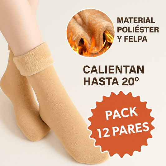 Pack de 12 Calcetines Térmicos Polar