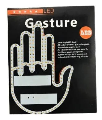 Mano Stop LED con Control Remoto 🚗💡