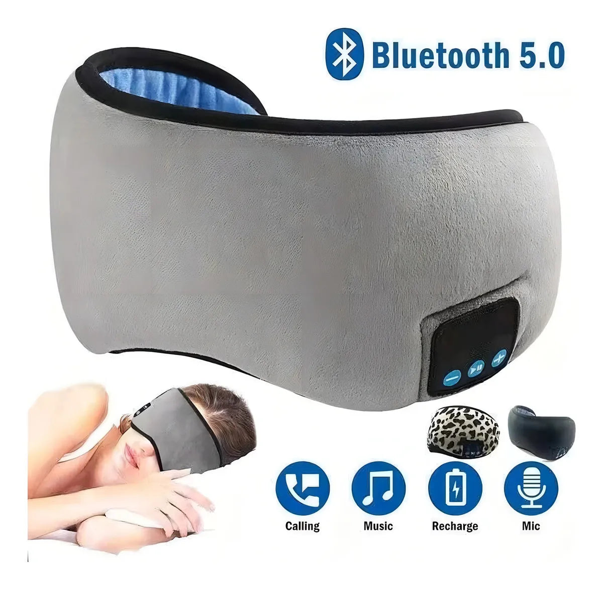 Antifaz par dormír con Bluetooth🎧 Antifaz para Dormir con Bluetooth – Música, Meditación y Oscuridad para un descanso reparador