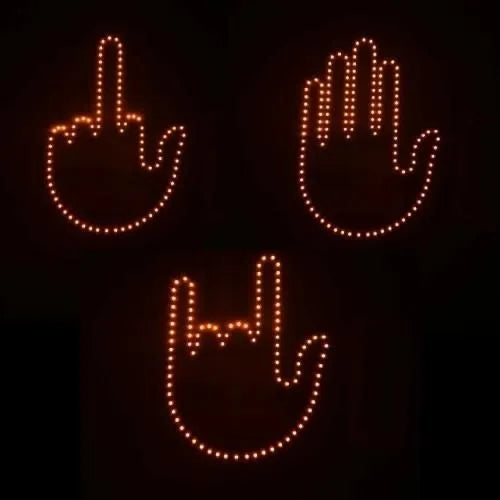 Mano Stop LED con Control Remoto 🚗💡