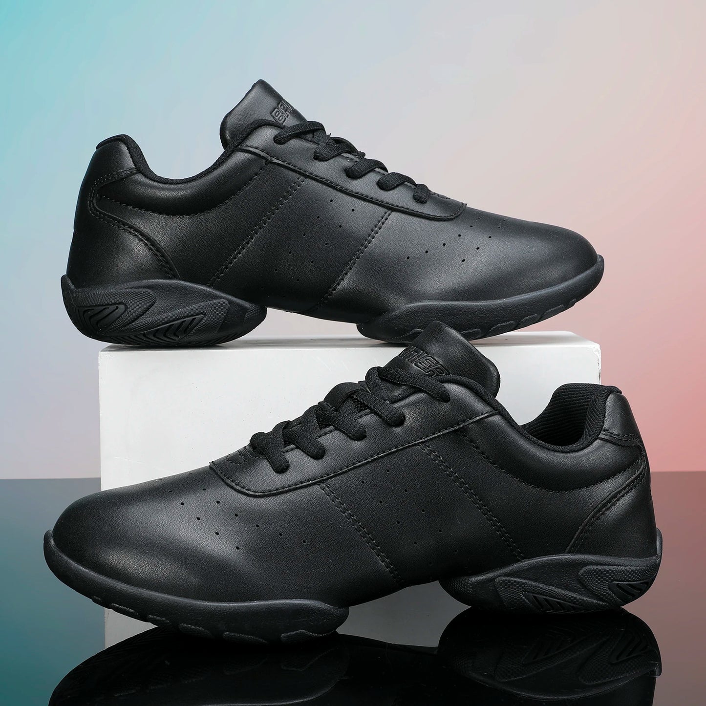 Zapatillas Deportivas Unisex BAXINIER para Cheerleader / Blanco - Negro