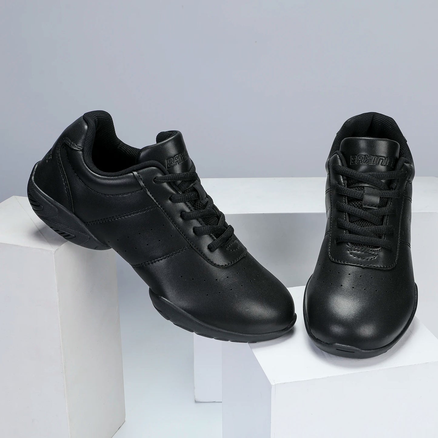 Zapatillas Deportivas Unisex BAXINIER para Cheerleader / Blanco - Negro