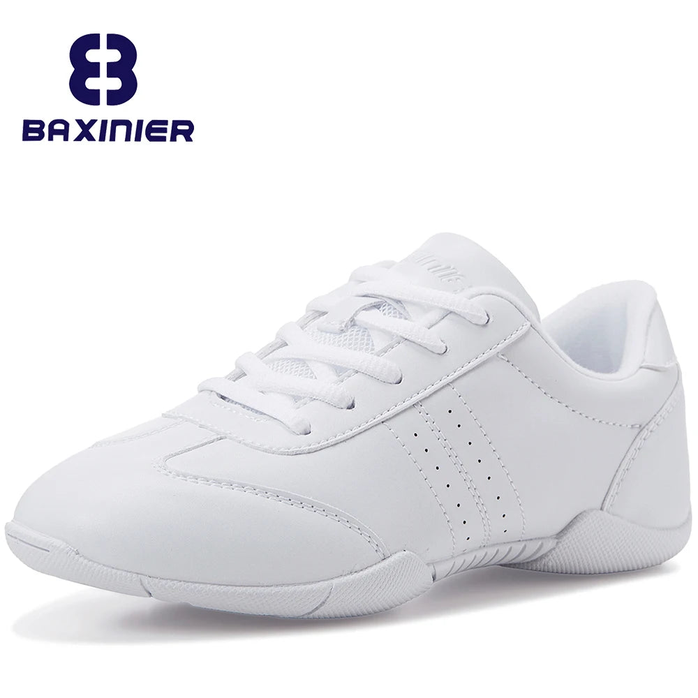 Zapatillas Deportivas Unisex BAXINIER para Cheerleader / Blanco - Negro