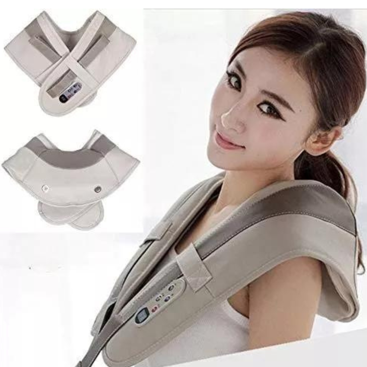 ♂️ Masajeador Eléctrico Cervical Antiestrés – Tu Alivio Diario en Casa o el Auto 💤