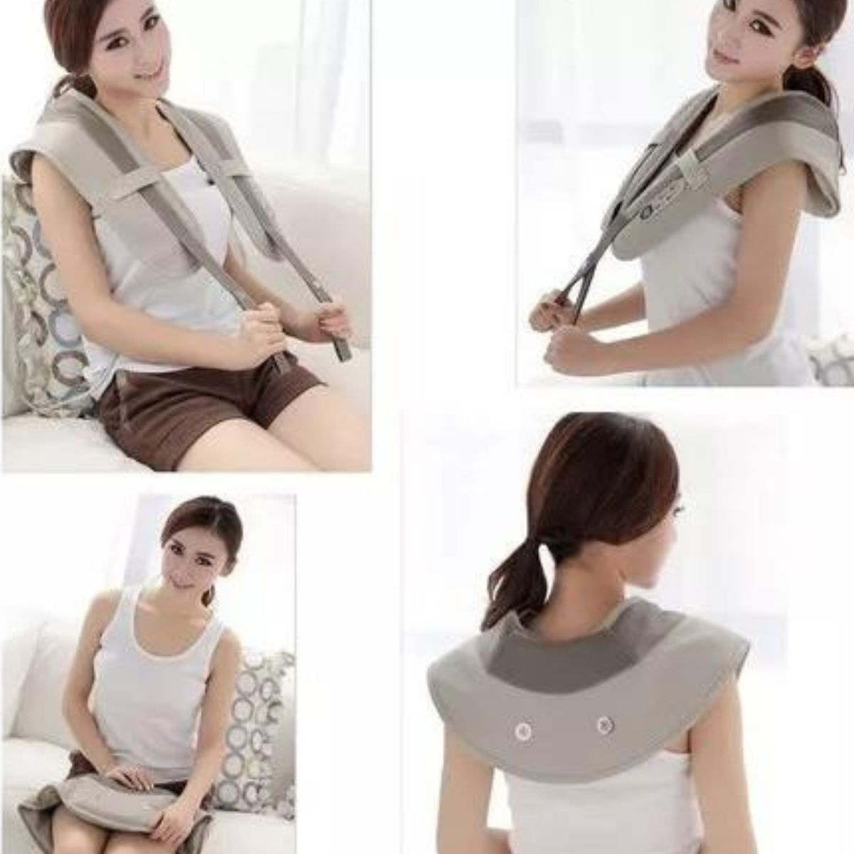 ♂️ Masajeador Eléctrico Cervical Antiestrés – Tu Alivio Diario en Casa o el Auto 💤