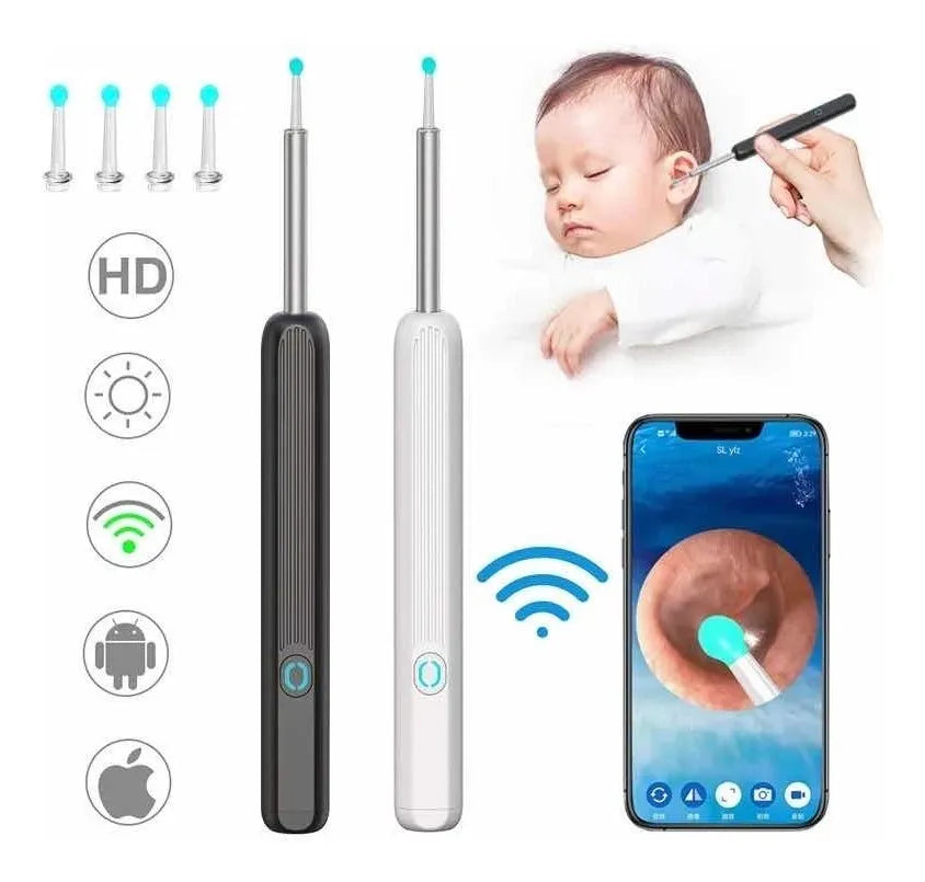 Otoscopio Limpiador Oidos Luz Camara HD