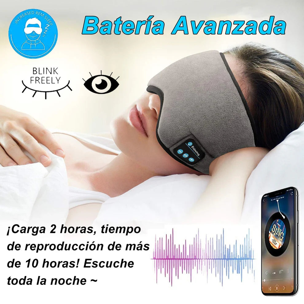 Antifaz par dormír con Bluetooth🎧 Antifaz para Dormir con Bluetooth – Música, Meditación y Oscuridad para un descanso reparador